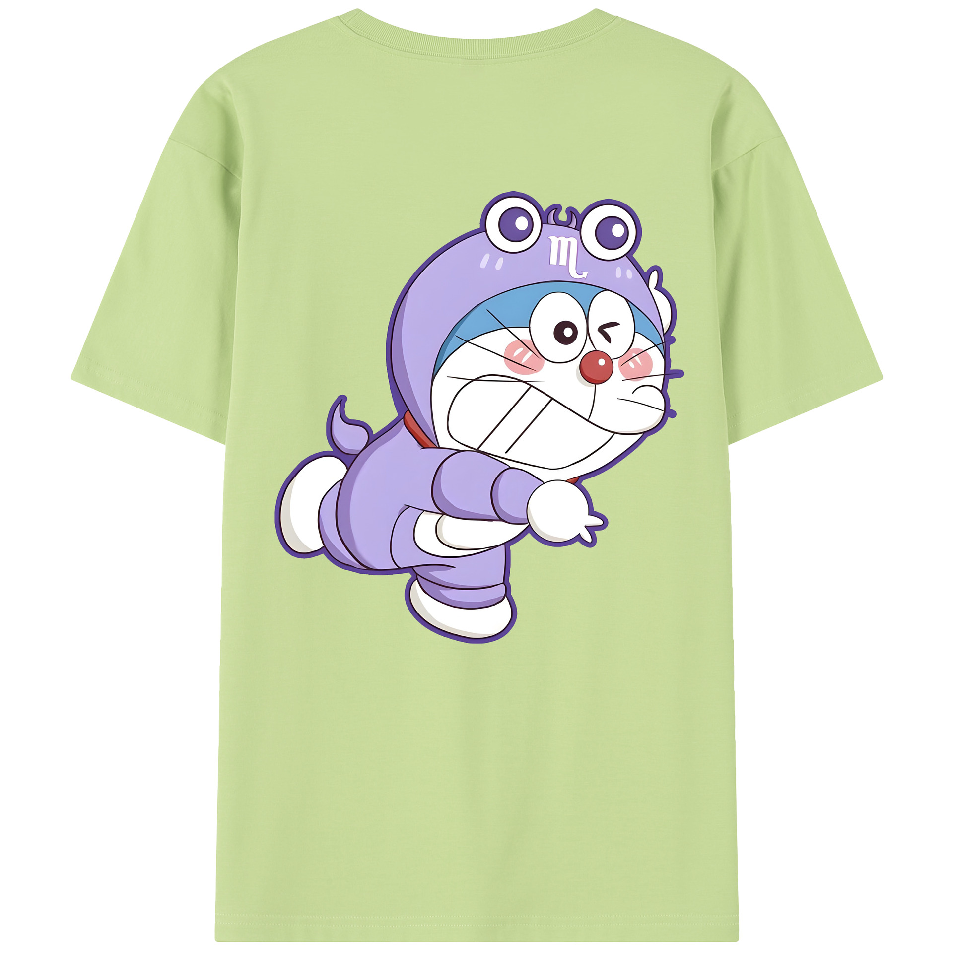 （画像用） ドラえもん Doraemon 綿100％半袖Tシャツ（背面プリント）